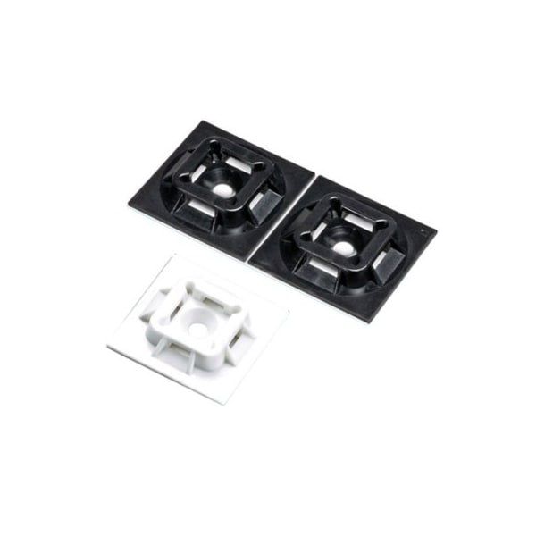 Panduit Cable Tie, 4-Way, Mount, Adhesive, Wh, PK500 - ABM100-A-D