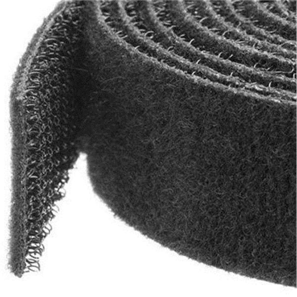 Ezgeneration 100 ft. Hook & Loop Cable Tie Cut to Size Bulk Roll - Grey - EZ328398