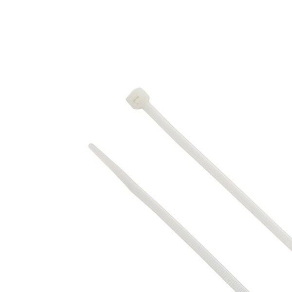 South Main Hardware Cable Tie, 8 in L, Natural, Nylon, 75 lb Strength, 100 PK - 220140