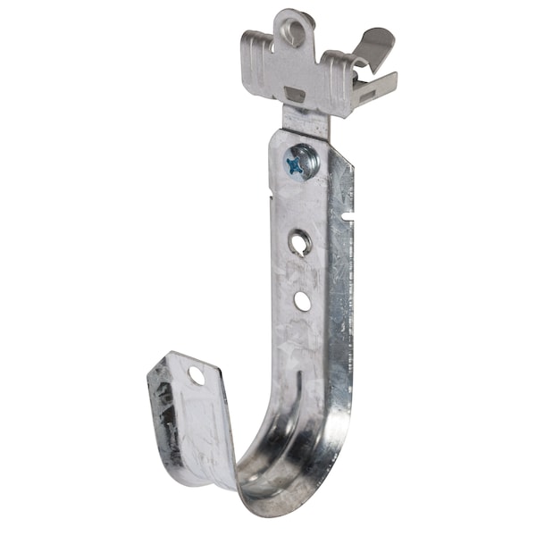 Winnie Industries 2in. J Hook with Angle Clip & Hammer on Flange 5/16in. to 1/2in., 100PK - WJH32ACM58