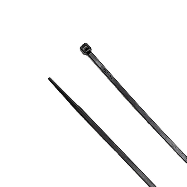 South Main Hardware Cable Tie, 8 in L, Black, Nylon, 18 lb Strength, 500 PK - 200100