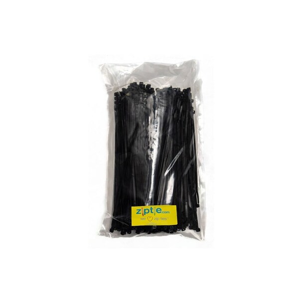 South Main Hardware Cable Tie, 8 in L, Black, Nylon, 18 lb Strength, 500 PK - 200100