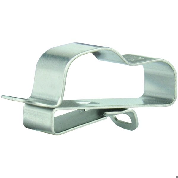 Heyco Cable Clip, 410 Stainless Steel, 0.472 in Bundle Dia., 1.14 in L, 100 PK - S6448