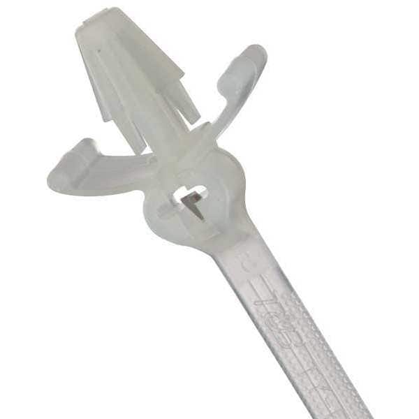 Ty-Rap Cable Tie, 8 in L, 1-3/4 in Max Bundle Dia., Natural, Nylon 6/6, 50 lb Strength, 100 PK - TY538M
