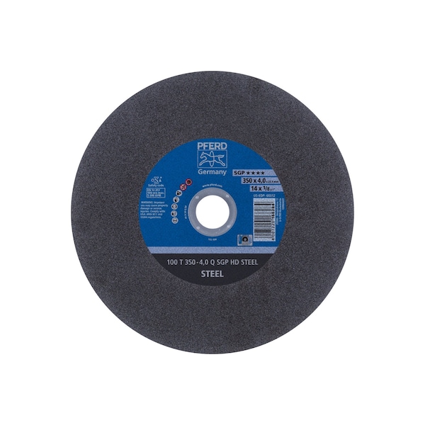 Pferd 14" x 1/8" Rueda de corte, 1" A.H.  - Q - SGP HD STEEL - 66012