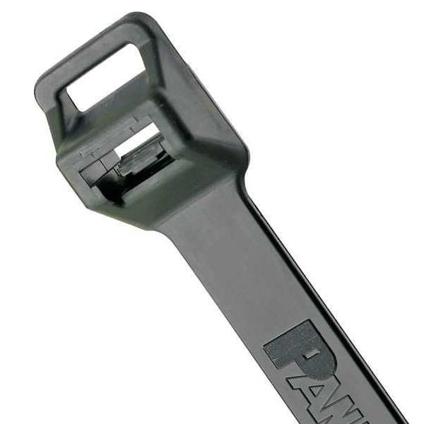 Panduit Cable Tie, 22-1/2 in L, 6 in Max Bundle Dia., Black, Nylon 6/6, 250 lb Strength, 25 PK - PLT6EH-Q0