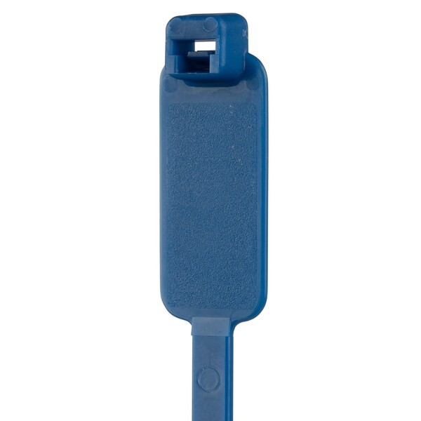 Panduit Cable Tie, 7-1/2 in L, 1-3/4 in Max Bundle Dia., Blue, Nylon 6/6, 50 lb Strength, 500 PK - PLM2S-D6