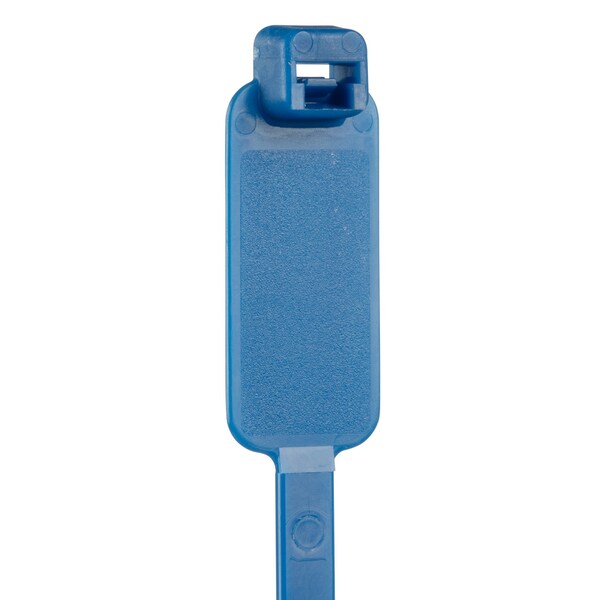 Panduit Cable Tie, 7-1/2 in L, 1-3/4 in Max Bundle Dia., Blue, Nylon 6/6, 50 lb Strength, 500 PK - PLM2S-D6