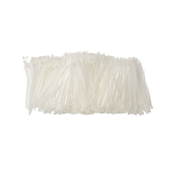 South Main Hardware Cable Tie, 11 in L, Natural, Nylon, 75 lb Strength, 1000 PK - 220165