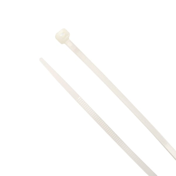 South Main Hardware Cable Tie, 11 in L, Natural, Nylon, 40 lb Strength, 500 PK - 200107
