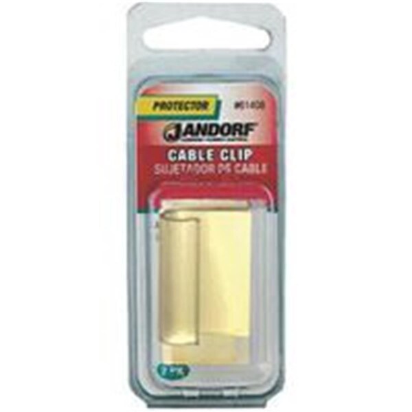 Jandorf Cable Clip, PVC, 1/4 in Bundle Dia., Gray, 1-1/2 in L - 3394657