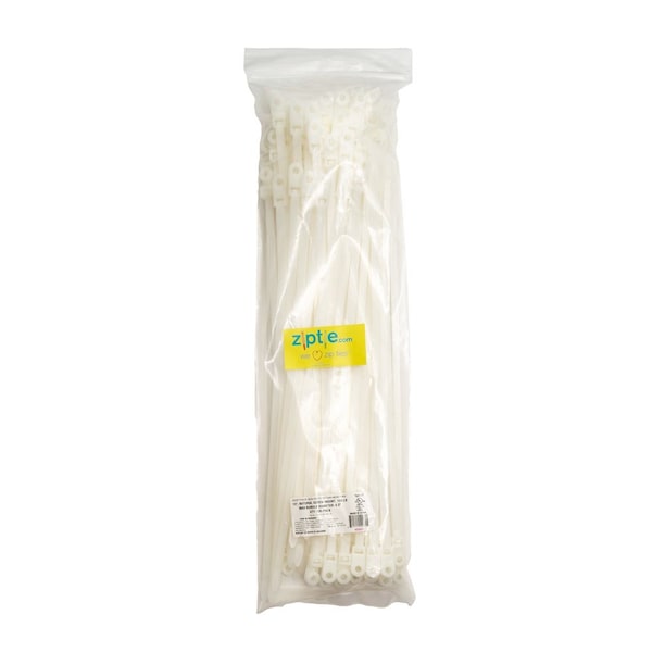 South Main Hardware Cable Tie, 15 in L, Natural, 120 lb Strength, 100 PK - 222019