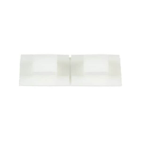 Panduit Cable Clip, Nylon 6/6, 0.38 in Bundle Dia., Natural, 1 in L, 1000 PK - ACC38-A-M