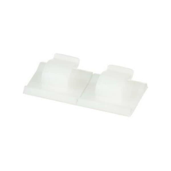 Panduit Cable Clip, Nylon 6/6, 0.38 in Bundle Dia., Natural, 1 in L, 1000 PK - ACC38-A-M