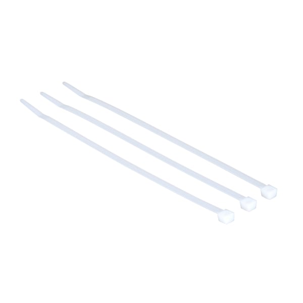 3M Cable Tie, 8 in L, 1-7/8 in Max Bundle Dia., Natural, Nylon 6/6, 50 lb Strength, 1000 PK - CT8NT50-C