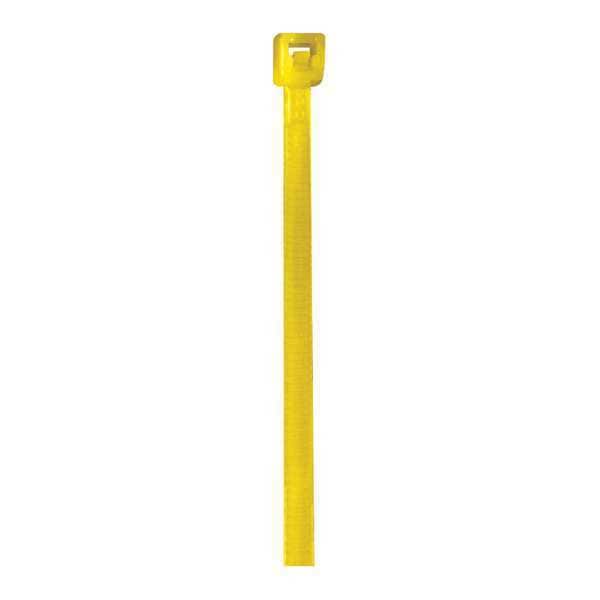 Partners Brand Cable Tie, 4 in L, Yellow, Nylon, 18 lb Strength, 1000 PK - CT422C