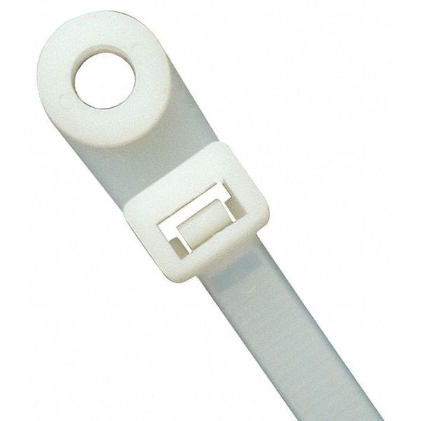 Power First Cable Tie, 15 in L, 4 in Max Bundle Dia., Natural, Nylon 6/6, 120 lb Strength, 100 PK - 36J192