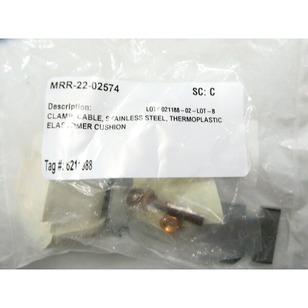 Porce-A-Clamp Cable Clamp, Stainless Steel, 1-5/8 in Bundle Dia., 2-1/8 in L - 016CC026S