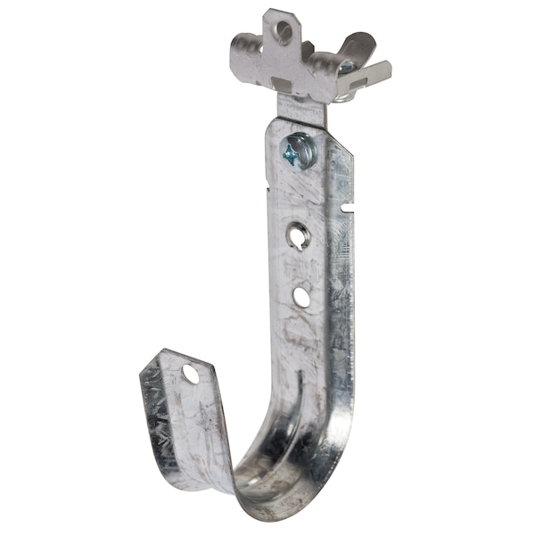 Winnie Industries 2in. J Hook with Angle Clip & Hammer on Flange 1/8in. to 1/4in., 100PK - WJH32ACM24