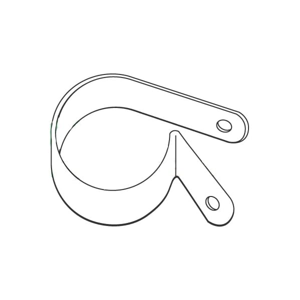 Newport Fasteners Cable Clamp, Nylon, 1/4 in Bundle Dia., Natural, 0.410 in L, 2500 PK - 701622