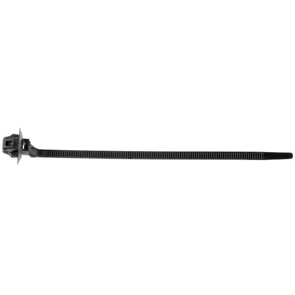 Auveco Cable Tie, 6-15/16 in L, 1-9/16 in Max Bundle Dia., Black, Nylon, 25 PK - 21310