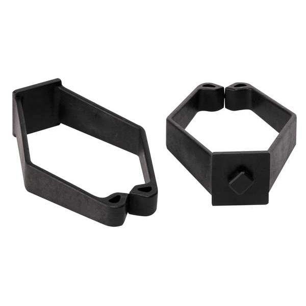 Rittal Cable Clip, Nylon, 2-3/4 in Bundle Dia., Black, 4.40 in L, 10 PK - 9969600