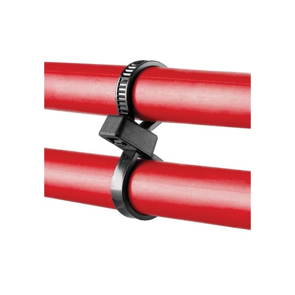 Panduit Cable Tie, 7-1/2 in L, 1.80 in Max Bundle Dia., Black, Nylon 6/6, 50 lb Strength, 1000 PK - PLB2S-M30