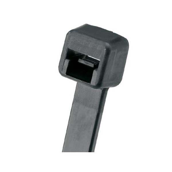 Panduit Cable Tie, 28 in L, 8 in Max Bundle Dia., Black, Nylon 6/6, 120 lb Strength, 100 PK - PLT8LH-C0