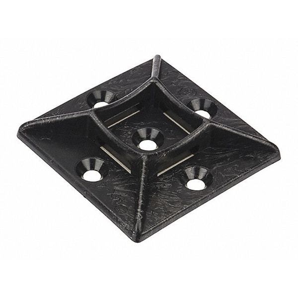 Nsi Industries Adhesive Tie Mnt. Blck .75X.75", PK100 - FTH5A-B