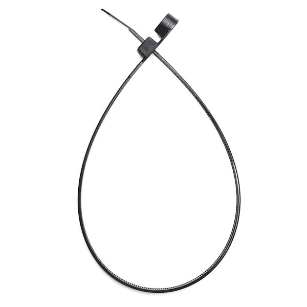 South Main Hardware Cable Tie, 15 in L, Black, 120 lb Strength, 100 PK - 222020