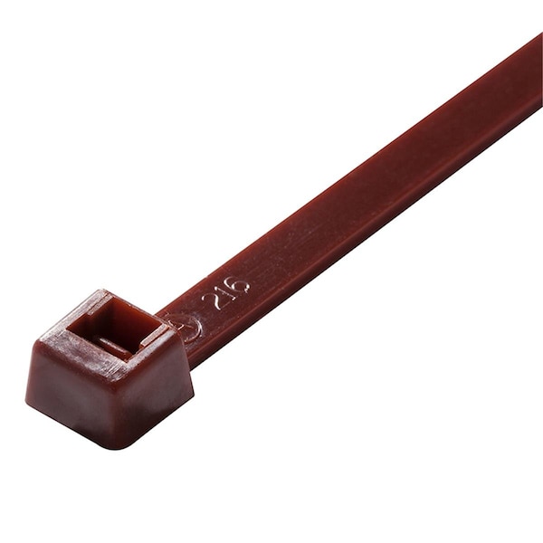 Gongs Cable Tie, 7 in L, 1-7/8 in Max Bundle Dia., Brown, Nylon, 50 lb Strength, 100 PK - 1886657