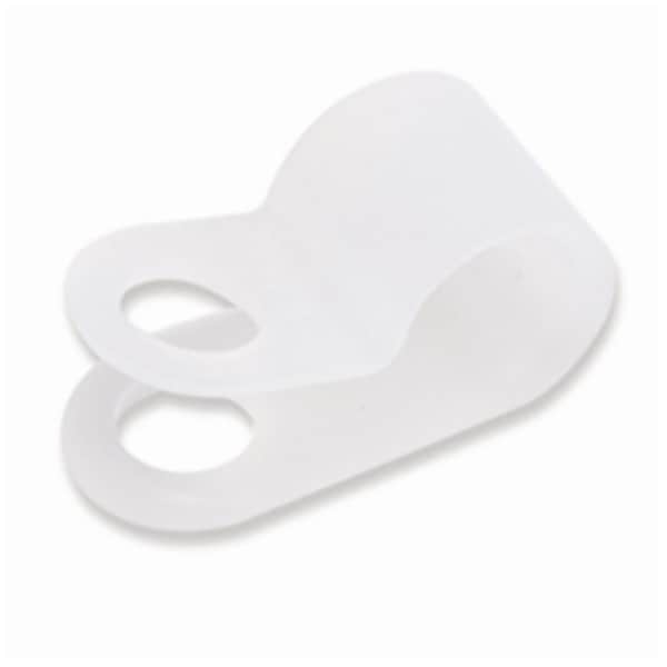 The Best Connection Cable Clamp, Nylon, 1/4 in Bundle Dia., Natural, 25 PK - JTT4602H