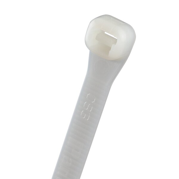 Panduit Cable Tie, 18-1/2 in L, 5.20 in Max Bundle Dia., Natural, Nylon 6/6, 175 lb Strength, 50 PK - SG450H-L