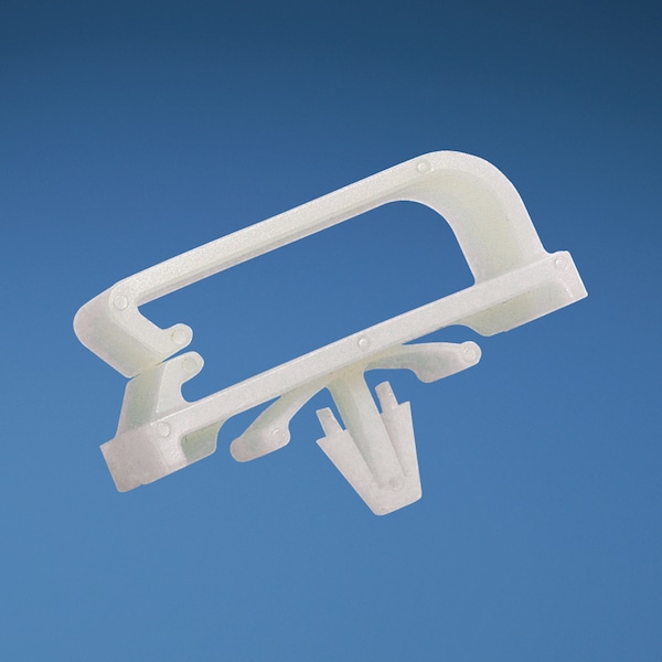 Panduit Cable Clip, Nylon 6/6, 0.38 in Bundle Dia., Natural, 1.46 in L, 50 PK - BECP38H25-L