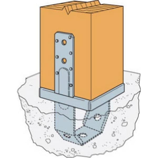 Simpson Strong-Tie Simpson Strong Tie PBS66-WEST 6 x 6 Stand Off Post Base - 849614