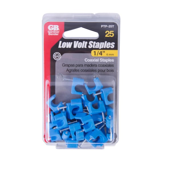 Gb Gardner Bender 1/4 in. W Plastic Insulated Cable Staple 1 pk - PTP-25T