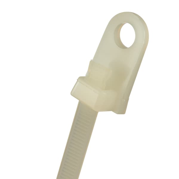 Panduit Cable Tie, 7-1/2 in L, 1-3/4 in Max Bundle Dia., Natural, Nylon 6/6, 50 lb Strength, 1000 PK - SSC2S-S10-M