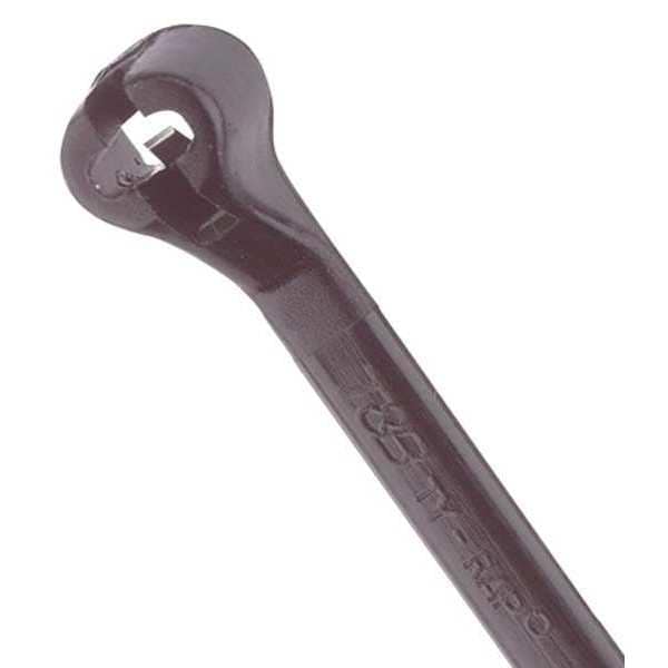 Ty-Rap Cable Tie, 8 in L, 2 in Max Bundle Dia., Black, Nylon 6/6, 18 lb Strength, 100 PK - TY5232MX