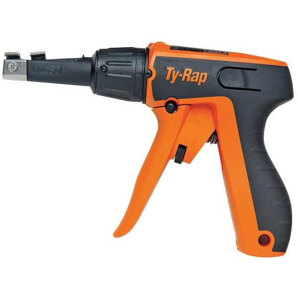 Ty-Rap Ergonomic Cable Tie Tension Tool, Pre-Set Steps, For 18 to 50 lb Tensile Strength, Polymer - ERG50