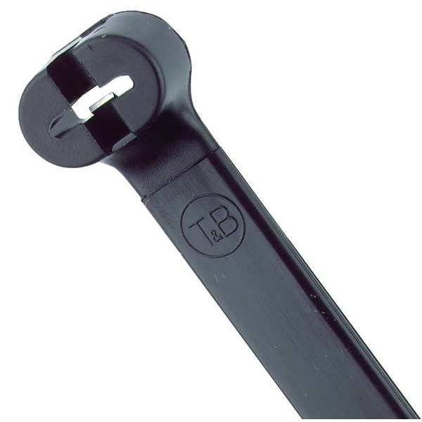 Ty-Rap Cable Tie, 24-1/2 in L, 7 in Max Bundle Dia., Black, Nylon 6/6, 120 lb Strength, 50 PK - TY5277MX