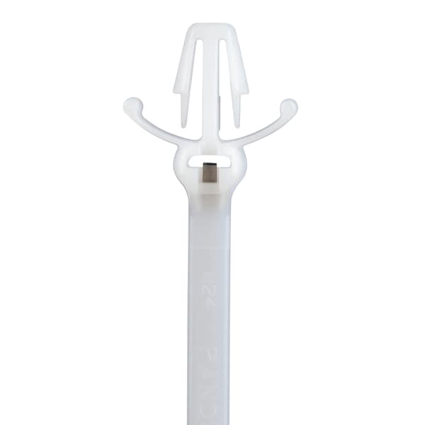 Panduit Cable Tie, 12-1/2 in L, 3 in Max Bundle Dia., Natural, Nylon 6/6, 50 lb Strength, 500 PK - BW3S-D