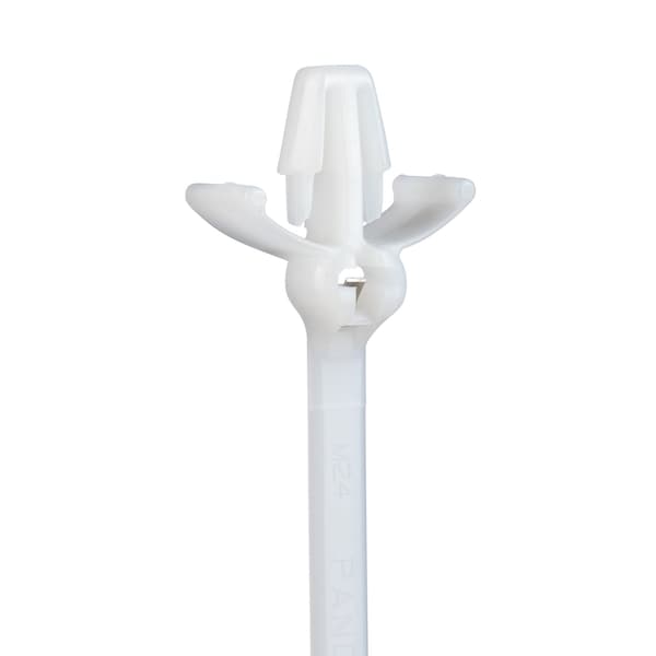 Panduit Cable Tie, 12-1/2 in L, 3 in Max Bundle Dia., Natural, Nylon 6/6, 50 lb Strength, 500 PK - BW3S-D