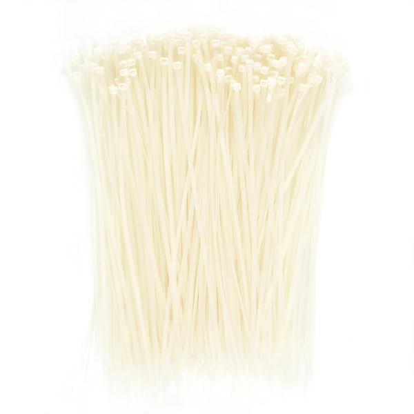 South Main Hardware Cable Tie, 14 in L, Natural, Nylon, 50 lb Strength, 500 PK - 200111