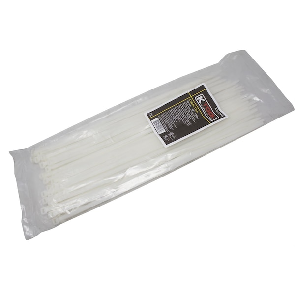 K-Tool International Cable Zip Tie 18 Inch Natural, 50PK - AR-18-120-9-L