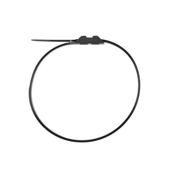 South Main Hardware Cable Tie, 14 in L, Black, Nylon, 120 lb Strength, 100 PK - 229360