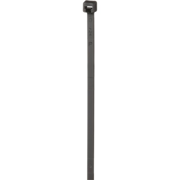 Panduit Cable Tie, 8 in L, 2 in Max Bundle Dia., Black, Nylon 6/6, 40 lb Strength, 1000 PK - PLT2I-M20