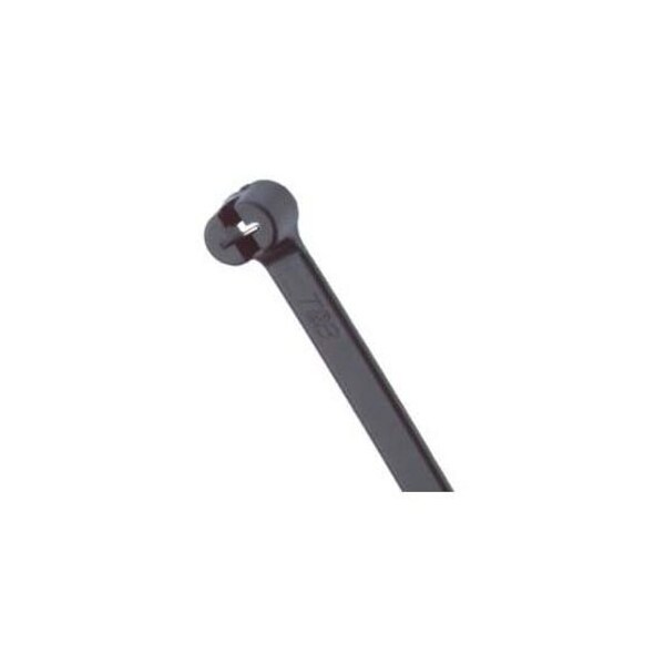 Abb Cable Tie, 8 in L, 2.01 in Max Bundle Dia., Black, Nylon 6/6, 18 lb Strength, 1000 PK - TY232MX ABB