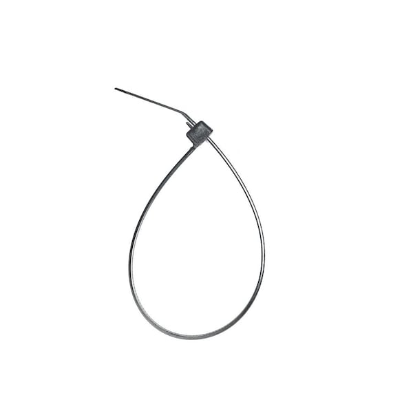 South Main Hardware Cable Tie, 8 in L, Black, 50 lb Strength, 100 PK - 222026