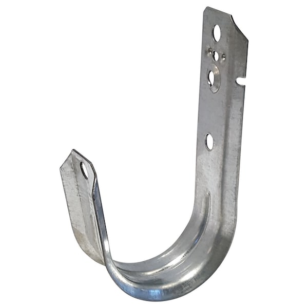 Quest Mfg J-Hook, Low-Profile Ceiling Cable Management, Pre-Galvanized, Zinc Plated, 2" - JH-2-03