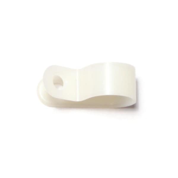 Midwest Fastener Cable Clip, Nylon, Natural, 3/8 in L, 15 PK - 64205